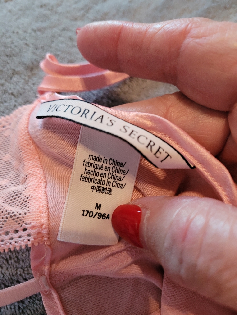 Victoria's Secret 2 Ladies Nightgown Med Pink Polka Dots And Solid Pink EUC Sexy - Picture 6 of 16